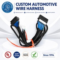 Kabel Kontrol Perakitan Kabel Harness Mobil Elektronik Shanyou yang Dapat Disesuaikan, Adaptor Konduktor Aluminium, Isolasi Nilon, 100mm, 12V