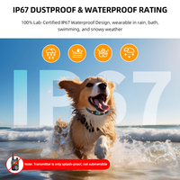 Ein-zu-Zwei Intelligenter Fernbedienungs-Hundetrainer mit Bellabschreckung, 2600FT Effektive Reichweite, IP67 Wasserdicht, Wiederaufladbar
