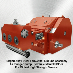 Bloc de collecteur hydraulique en acier forgé TWS2250 pour pompe à piston, pour service haute résistance dans le secteur pétrolier - Product Image 1