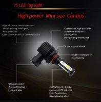 Sans ventilateur Mini taille H4 LED ampoule de phare 100W Canbus 5000LM H4 9003 HB2 Hi/Lo faisceau Auto moto Scooter ATV lampe à LED DC 12V