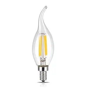 2W 4W 6W Dimmable 360 grad led filament kerze birne C35 C35L E10 E11 E12 E14 E17 B15