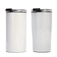 Porte-bouteille isotherme 5-en-1 écologique sans BPA pour canettes fines standard de 12 oz en acier inoxydable – Gobelet à bière