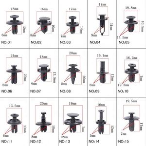 Rivets de réparation de pare-chocs de porte de voiture en <span class=keywords><strong>plastique</strong></span>, vis, clips, 6 tailles, attaches à pression pour VW, Ford, BMW, Toyota - Product Image 3