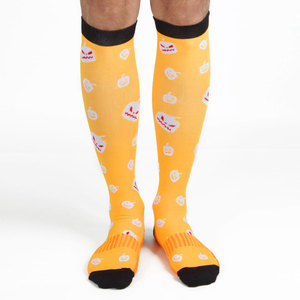 Customized Nylon Breathable Quick Dry Sport <strong>Knee</strong> High <strong>Compression</strong> Running Socks for Men and Women - Product Image 5