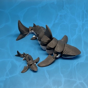 <span class=keywords><strong>Juguete</strong></span> <span class=keywords><strong>de</strong></span> Tiburón Realista Impreso en 3D, <span class=keywords><strong>de</strong></span> Plástico y Móvil, Modelo <span class=keywords><strong>de</strong></span> Animal Marino <span class=keywords><strong>de</strong></span> Tiburón con Dientes Gigantes para Maternidad - Product Image 1