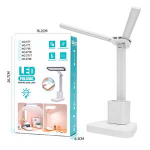 Factory ODM OEM Abs Material Double Head Bright Plug-in LED Eye-protecting Reading Desk <strong>Lamp</strong> Besides <strong>Small</strong> <strong>Touch</strong> <strong>Lamps</strong> - Product Image 3