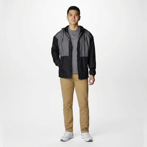 Men Windbreaker Jacket Windproof Stand Collar Hooded Autumn Breathable Professional Sport Vintage Style OEM - Product Image 1