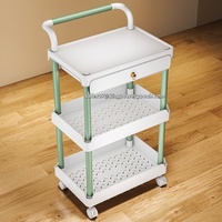 Étagères de rangement modernes pour la maison de type debout Étagère de rangement roulante en plastique Organisateur Chariot à collation