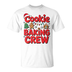 T-shirt natalizia Cookie Baking Crew con simpatico design natalizio in stile gingerbread - Product Image 1