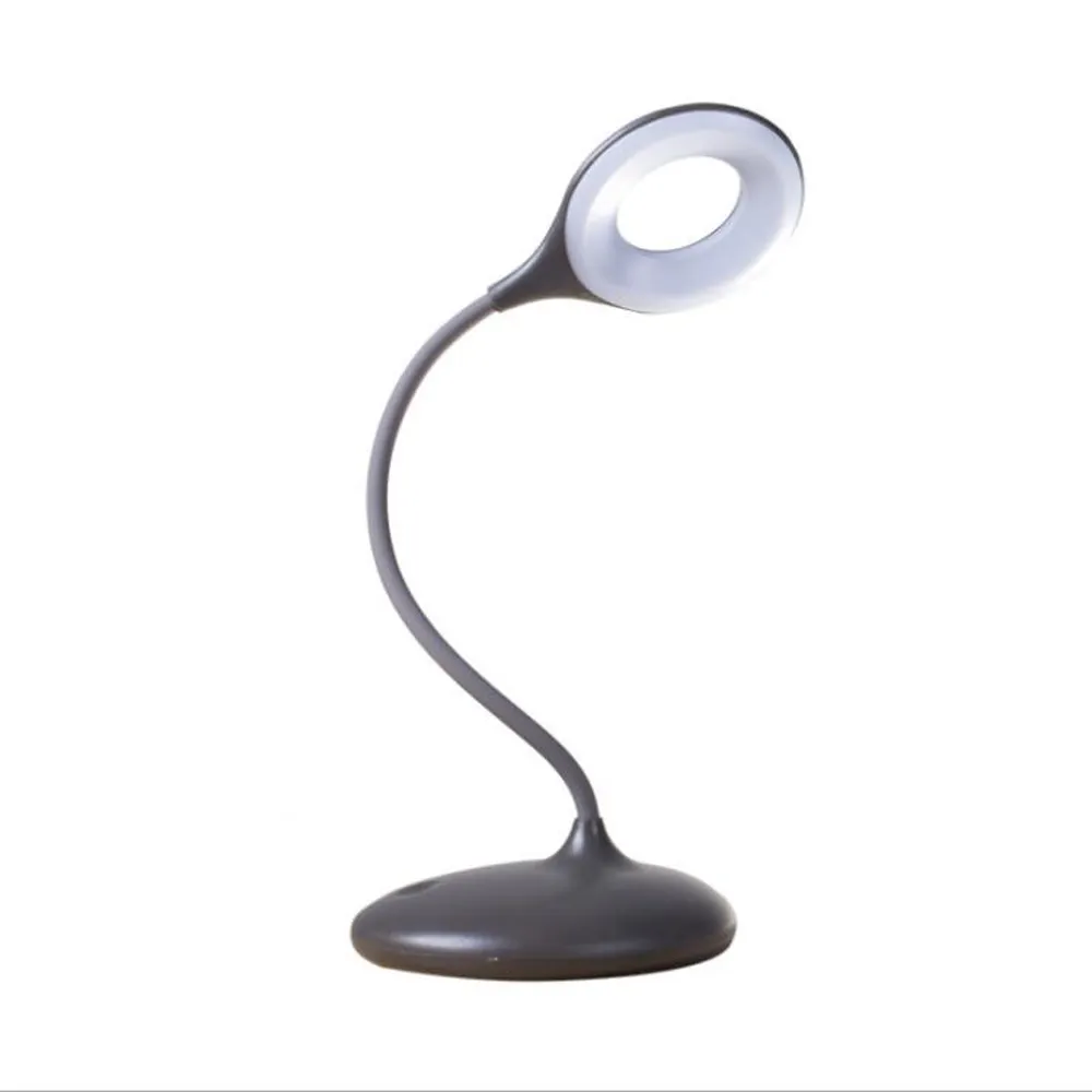 High Performance 1800mah LED Rechargeable Table Lamp Black White Body Hotel Reading Book Light