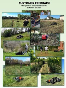 Cortadora de césped a control remoto Vigorun de color negro, fabricante chino, venta directa de fábrica, cortadora de césped a control remoto. - Product Image 4