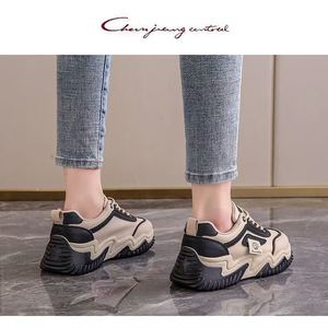 Women's Resilience Fashion PU <strong>Sneakers</strong> New Soft <strong>Soled</strong> Non slip Wide Footed <strong>Fat</strong> Factory Direct Walking Style Casual Shoes - Product Image 6