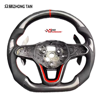 Für VW Golf 8 Polo GTI MK8 CL Carbon-Faser 3-Speichen 40mm Griff Sportlenkrad Modifiziertes Flachboden-Design