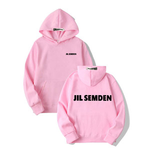 Sweat à capuche unisexe en polaire avec imprimé graphique et lettres, style streetwear, impression numérique du logo - Product Image 2