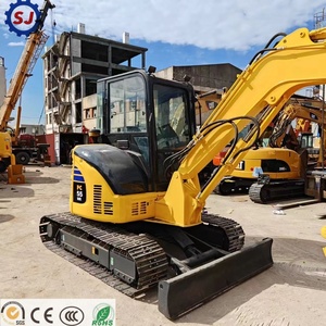 Excavatrice Komatsu PC55MR d'occasion, d'origine japonaise, en bon état, mini-pelle pour travaux de construction, également disponible en modèles PC56 et PC35. - Product Image 5