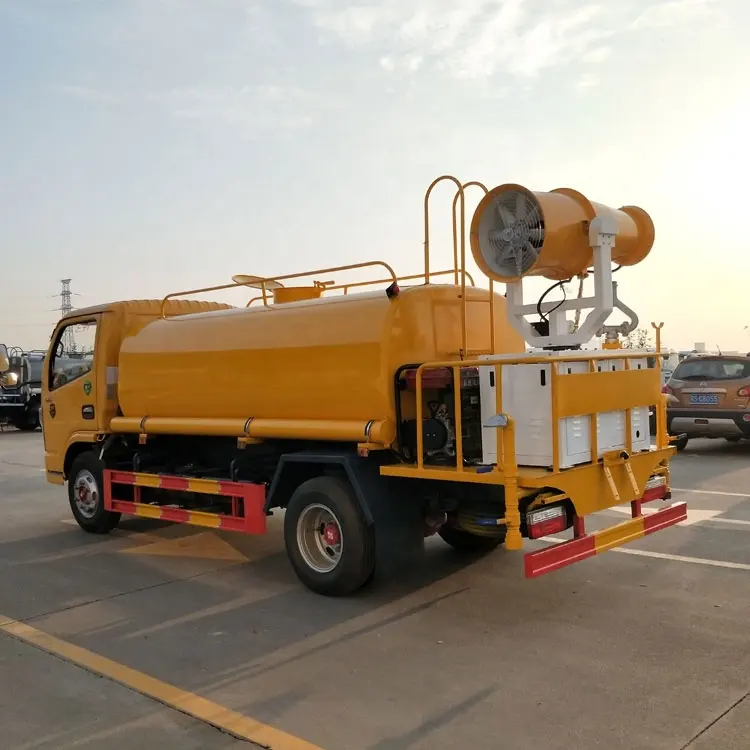 Nuevo rociador de carretera DFAC de 5 toneladas, 5000L, rociador de jardín, vehículo, supresión de polvo, camiones cisterna de riego, rociador de niebla, demolición del sitio