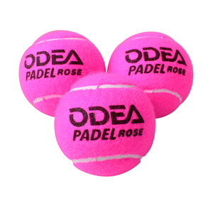 Nuova Palla da Padel ODEA Rosa, 45% Lana, Confezione da 3 Pezzi per Sport all'Aperto - Product Image 1