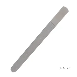Double Side 180/180 Grit Metal Nail File Stainless Steel Handle Metal Nail File With Replaceable Sandpaper Nail File Metal
