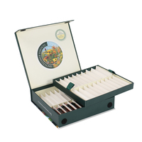 Coffret d'échantillons d'huiles essentielles personnalisé avec fermeture magnétique, insert à niveaux et logo pour les ensembles de parfums et d'aromathérapie