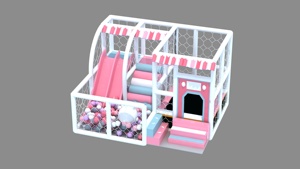 Equipo de Juegos Compacto para Niños, con Tobogán Pequeño y Piscina de Pelotas, para el Hogar o Pequeños Centros de Juego - Product Image 5