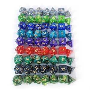 Juego de Dados Poliédricos de Piedras Preciosas Personalizadas de Color Púrpura Perla de Buena Calidad en Oferta - Product Image 2
