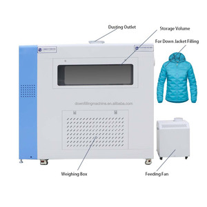 מכונת מילוי סיבי פוליאסטר אוטומטית לחלוטין מדגם FUDA - 2 פיות, 4 יחידות שקילה, דיוק גבוה 0.1 גרם, מסך מגע HD בגודל 7 אינץ', קומפקטית - Product Image 4