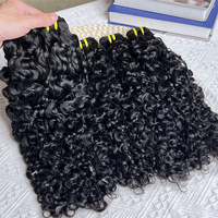 Offre Très Demandée : Lot de Cheveux Humains Vierges Bruts Birmans Bouclés, 100% Meilleure Qualité, Double Tirage, Tissés, Cuticules Alignées, Couleur Naturelle
