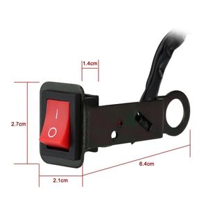 Accesorios para Motos, Interruptor de Motocicleta, Soporte de Hierro para Espejo, Interruptor de Encendido de Faro de 3 Posiciones y 3 Cables - Product Image 6