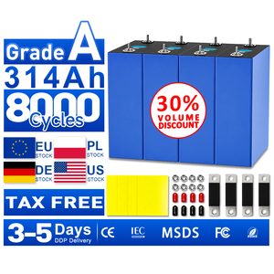 Cellule de batterie LiFePO4 314Ah Grade A MB31 3.2V Vente en gros Stock UE DDP pour Distributeurs Revendeurs OEM 8000 Cycles - Product Image 1