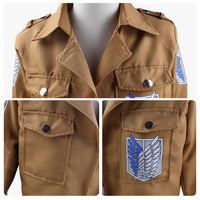 Veste du Corps d'exploration d'Attaque des Titans, Costume Cosplay Unisexe en Polyester, Tenue de Jeu de Rôle Anime, Étiquette Bleue et Blanche, Automne 2022