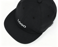 Gorra de Golf de 6 Paneles con Visera Plana, Ajustable con Cuerda, Logotipo Bordado Personalizado, para Deportes, Running, Secado Rápido