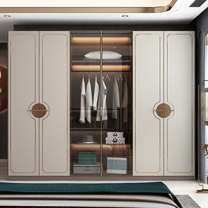 HNSJ Muebles de Dormitorio Personalizados para Toda la Casa, Armario, Cajones Grandes, Sistema de Almacenamiento Integrado con Iluminación, Armarios Modernos - Product Image 3