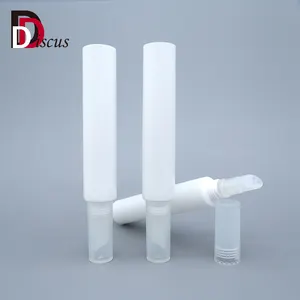 Imballaggi in plastica trasparente tubi di compressione fornitori marroni balsamo per labbra forma di labbra sfuso 5ml stampa di etichette Private tubo per labbra sfumato da 6ml