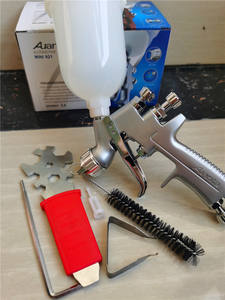 Supertools pour pistolet à <span class=keywords><strong>peinture</strong></span> pneumatique HVLP professionnel Mini pistolet à <span class=keywords><strong>peinture</strong></span> à air 1,0 mm Buse en aluminium H-921 <span class=keywords><strong>Peinture</strong></span> automobile Aérographe - Product Image 4