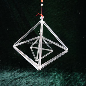 Q're 4 ~ 12 ''Pyramides chantantes en cristal de quartz clair transparent CDEFGAB C # D # F # G # A # Tones Fréquence 432Hz/440Hz pour la thérapie par le son - Product Image 5