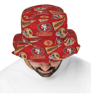 Customized 32 Teams San Francisco 49ers Bucket Hat Casual Fisherman Hat