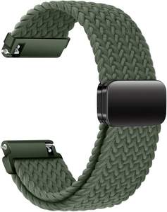 Bracelet de remplacement en tissu doux et respirant CM avec boucle magnétique réglable, attache rapide, bracelet de montre tressé élastique 20 mm - Product Image 1