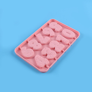 Número Rosa DIY <span class=keywords><strong>molde</strong></span> de Chocolate herramienta de hornear de silicona para decoración de pasteles fabricación de dulces Fondant jabón <span class=keywords><strong>molde</strong></span> reutilizable regalo de cocina - Product Image 1