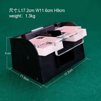 Mélangeur de cartes automatique à 2 jeux, machine à mélanger les cartes de casino, mélangeur de cartes professionnel pour les casinos