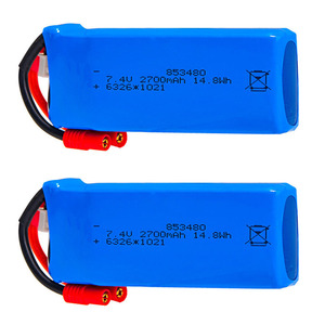 カスタム8534802700 mah 7.4vリチウムポリマーバッテリーリチウムイオン電池充電式バッテリー<span class=keywords><strong>Lipo</strong></span>バッテリーパック - Product Image 1