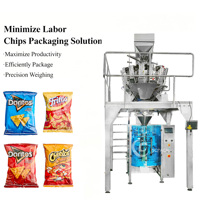 Machine d'emballage automatique de haute précision pour chips et snacks, avec injection d'azote, pour sacs en papier de 500g/1kg de chips de pommes de terre et de bananes