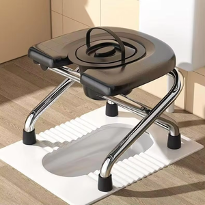 Silla de Ruedas Plegable Portátil para Personas Mayores y Discapacitadas, Fabricada en Acero Cromado, con Inodoro Ortopédico - Product Image 2