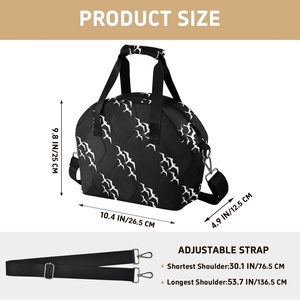 Sac isotherme réutilisable en polyester matelassé avec motif oiseaux Iwa hawaïens, petit format, avec deux sangles - Product Image 6