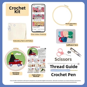 Kit de broderie <span class=keywords><strong>Punch</strong></span> Needle DIY, matériel de broderie artisanal, cours de artisanat, tissage, pour enfants et étudiants - Product Image 4