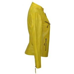 Faux Leather <b>Jacket</b> for Women Hooded Moto <b>Biker</b> <b>Jacket</b> Full Zip Pleated Overcoat Casual Coat Warm Tops - Product Image 3