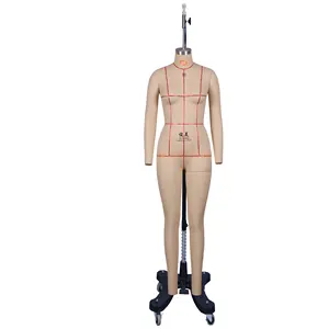 Hot Sale fabric cover torso mannequins full-body female Size 38 sewing tailor dress form for Display and clothes design