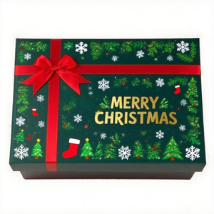 Umweltfreundliche Geschenkbox aus Forstpapier, Großformat, Weihnachten, Leer, US-Verpackung, Extra Großhandel, Individueller Druck - Product Image 2