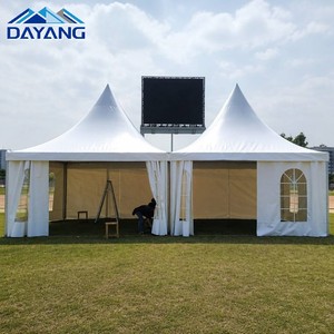 <span class=keywords><strong>Carpa</strong></span> Pagoda Versátil de 6x6m con Estructura de Aleación de Aluminio y Techo de PVC para Bodas y Ferias Comerciales al Aire Libre con <span class=keywords><strong>Cortinas</strong></span> - Product Image 2