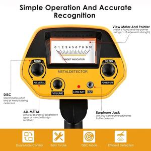 Hazineleri keşfetmek için yeni giriş seviyesi yeraltı <span class=keywords><strong>metal</strong></span> dedektörü altın gümüş bakır paralar arkeolojik dedektör MD5090 modeli - Product Image 3