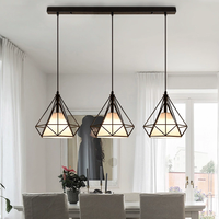 Suspension industrielle en fer forgé style farmhouse, réglable en hauteur, avec douille E26/E27, idéale pour salle à manger et chambre à coucher – Vente directe usine
